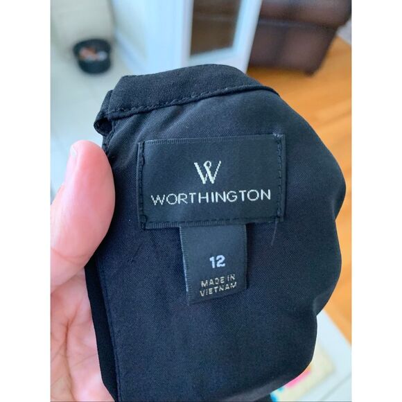 Worthington Black Bird Of Paradise Sheer Dress - Picture 4 of 8